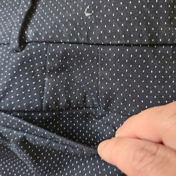 Talbots hampshire black ankle pants with white polka dot – size 6 petite - Picture 7 of 12